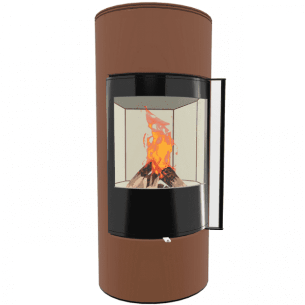 Senso L Acier Marron Rouille Métallique