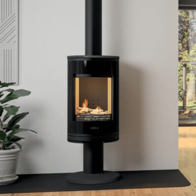 Poêle Eiffel sur piedestal Deville